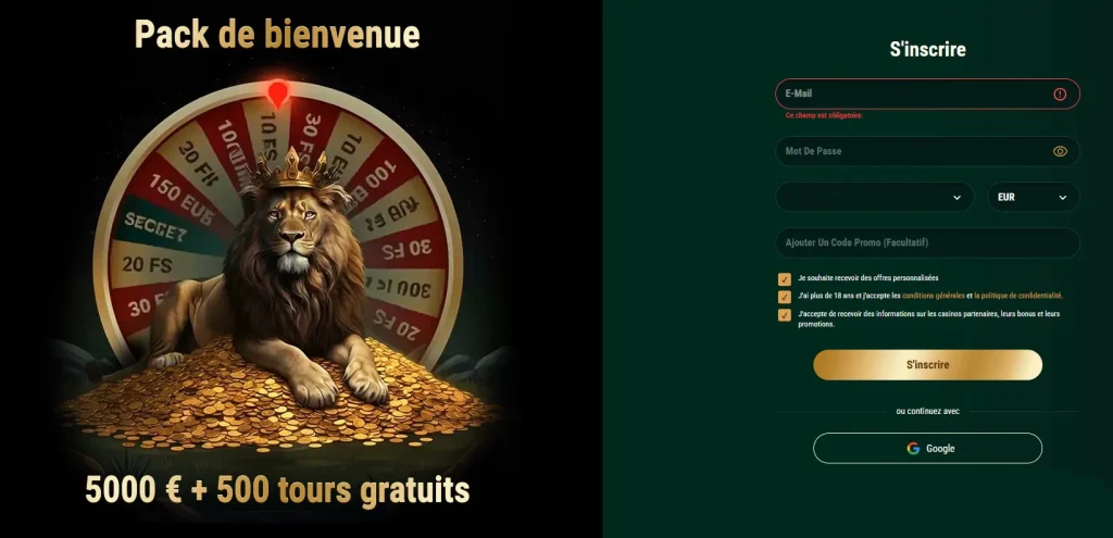 Richard Casino registr