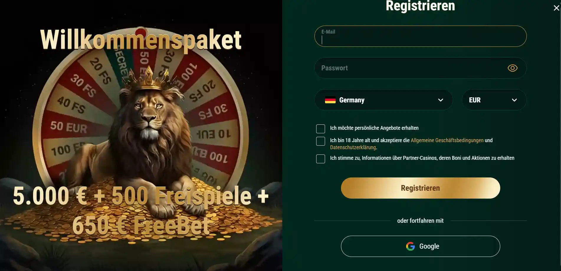 richard casino registrieren